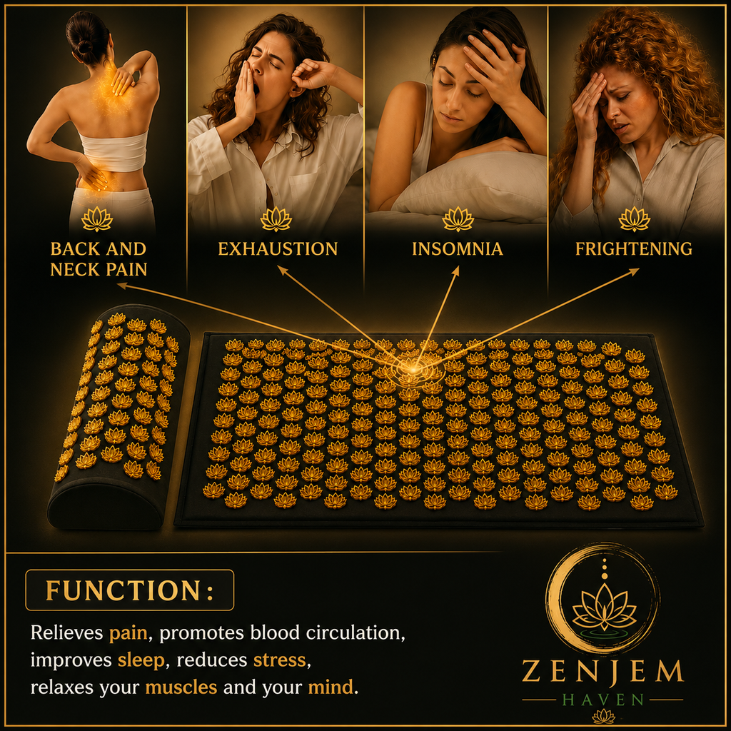 ZenJem Restore™ Acupressure Mat & Pillow Set