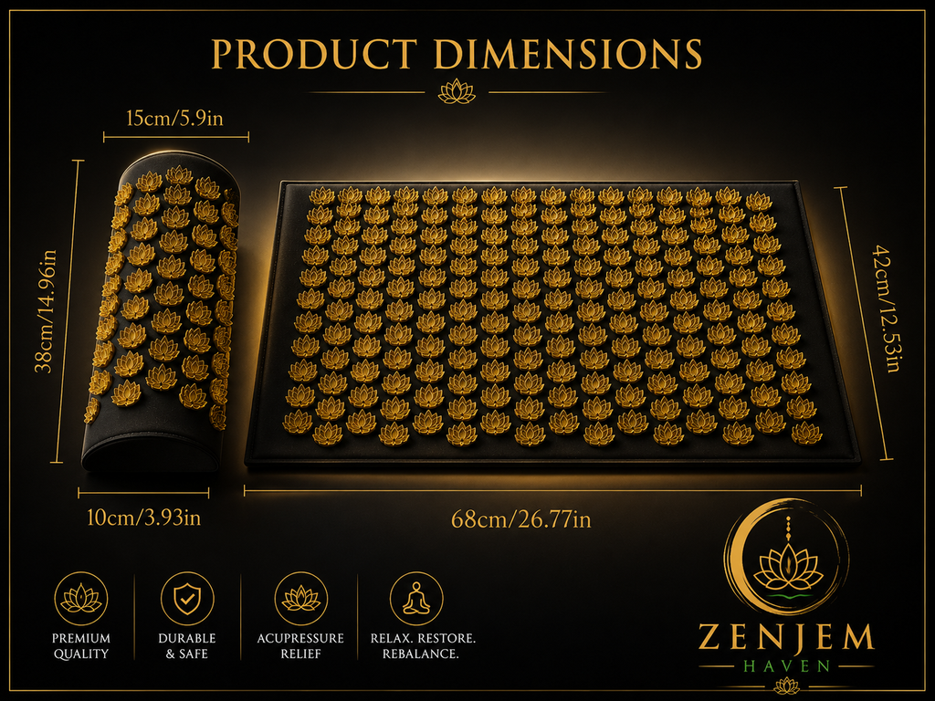 ZenJem Restore™ Acupressure Mat & Pillow Set