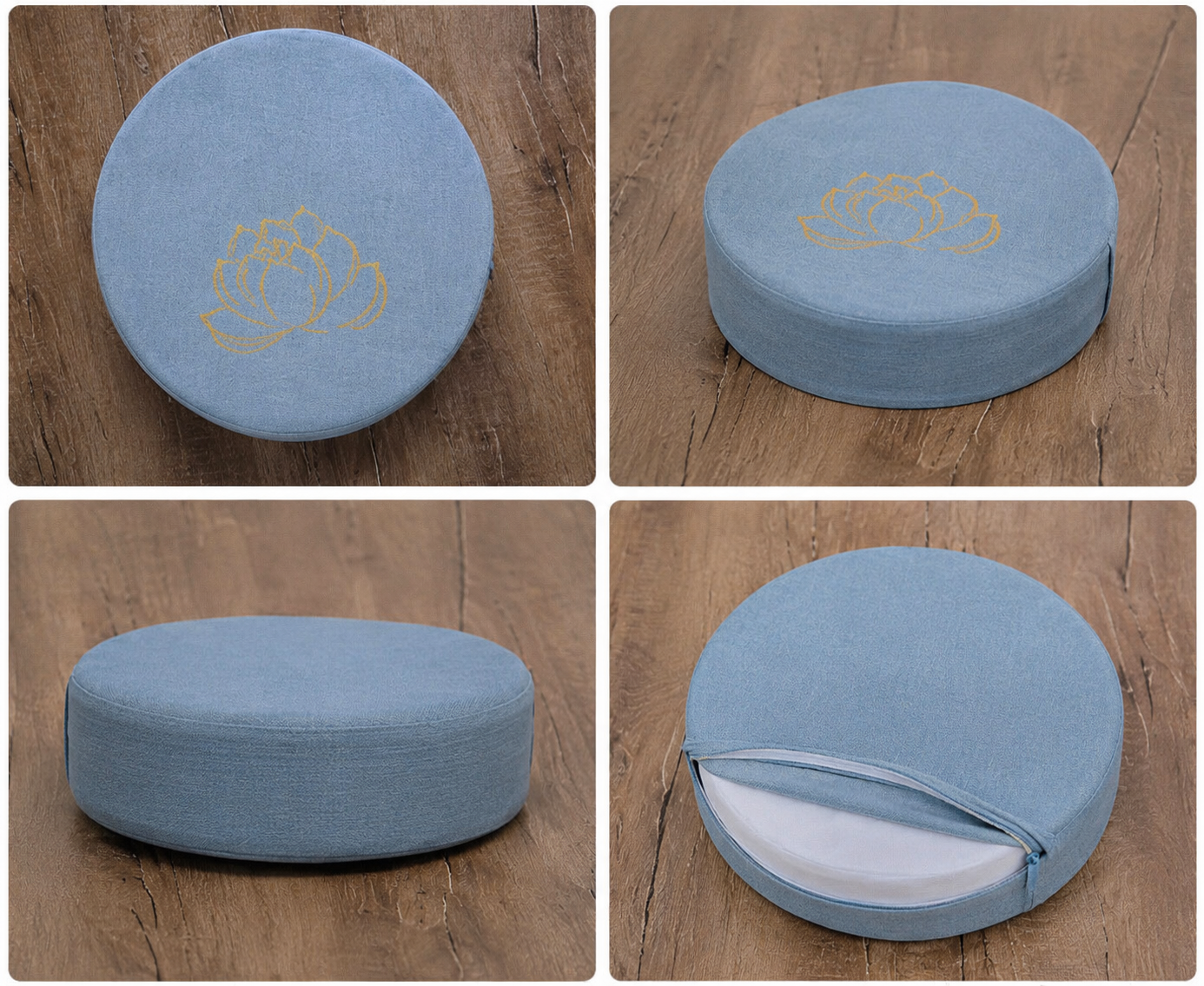 ZenJem Restore™ Premium Lotus Meditation Cushion