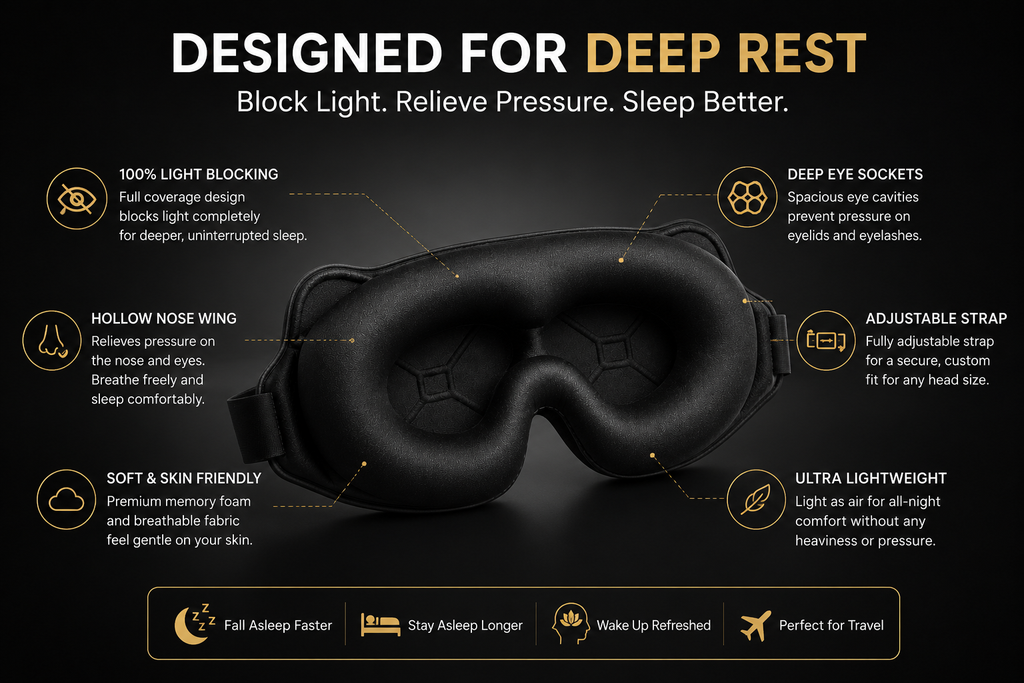 ZenJem Dream™ 3D Memory Foam Sleep Mask