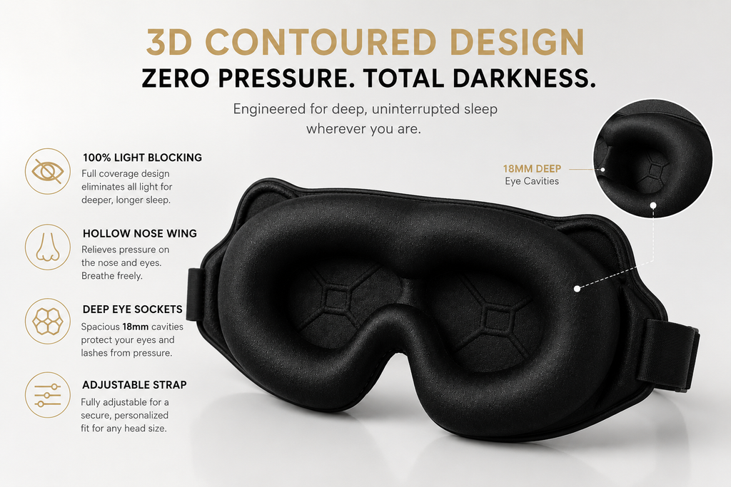 ZenJem Dream™ 3D Memory Foam Sleep Mask