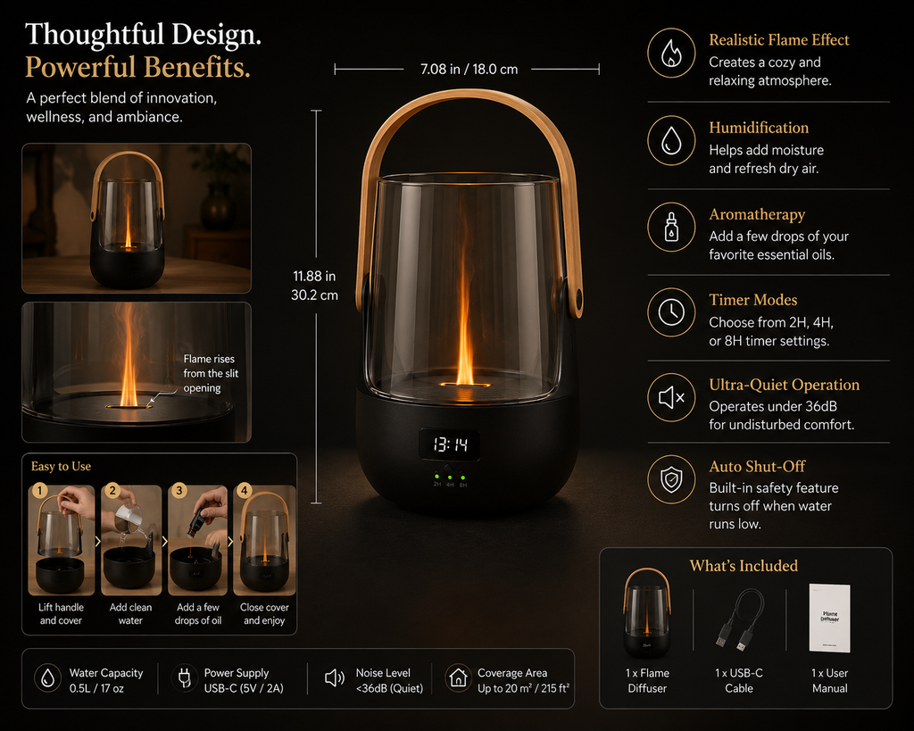 ZenGlow™ Flame Diffuser