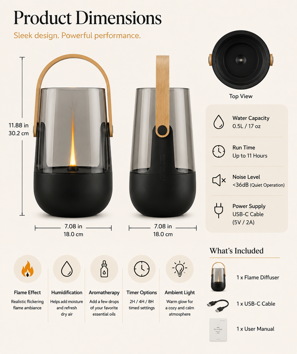 ZenGlow™ Flame Diffuser