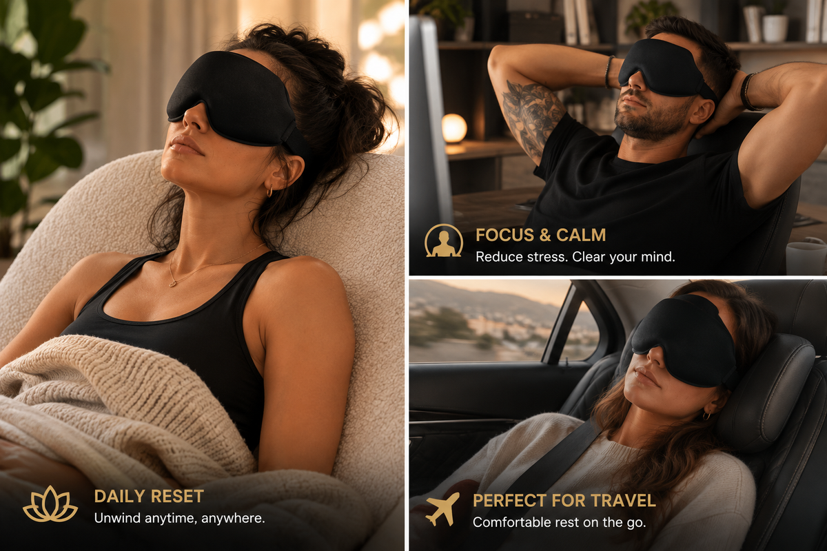 ZenJem Dream™ 3D Memory Foam Sleep Mask